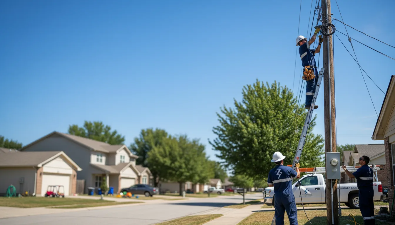 Residential electrician providing installation services in Shock, WV